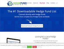 Tablet Screenshot of hedgefundcontacts.com